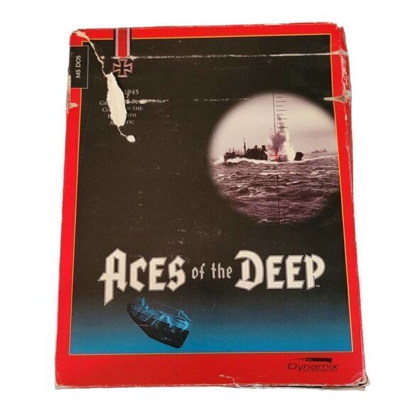 Vintage ACES of the DEEP PC Game 3.5" Disks MS-DOS 5.0 Dynamix Big Box - Picture 2 of 6